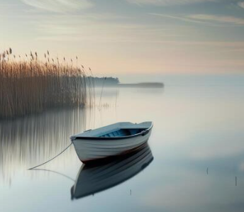 calm lake scene