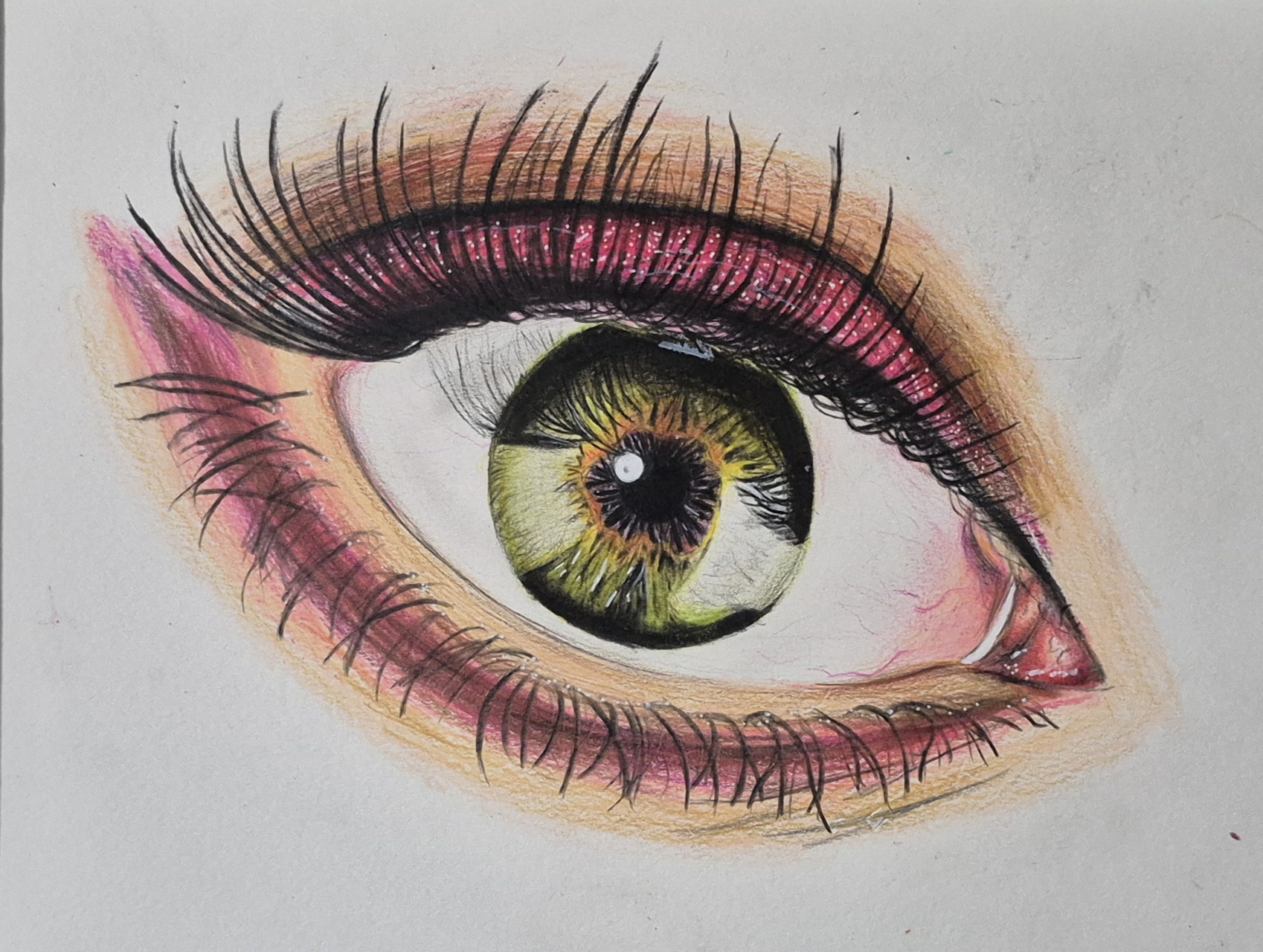 picture of an eye sketch